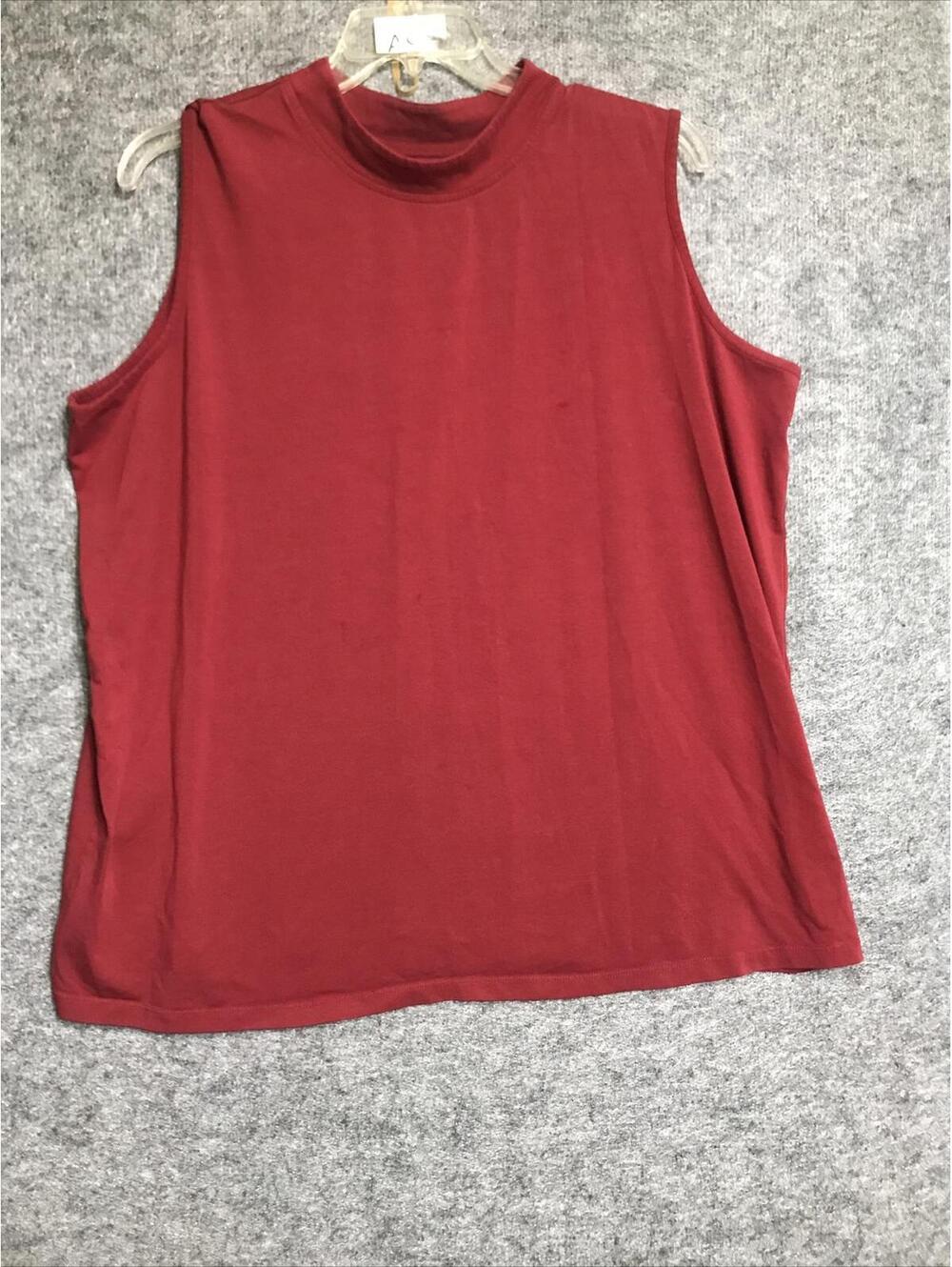 Catherines 2x tops Suprema Collection Sleeveless. Red Tank Top Shirt Women